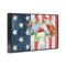 Stupell Industries American Flag Bouquet Framed Giclee Wall Art Design by Leslie Trimbach